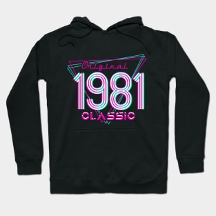 Born In 1981 Throwback Birthday Hoodie